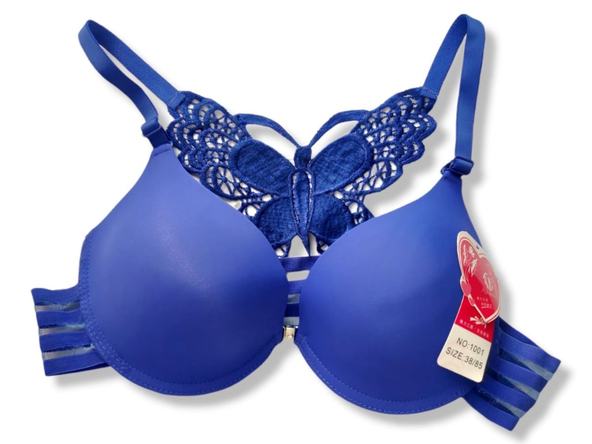 Back Butterfly Front Open Soft Padded Bra