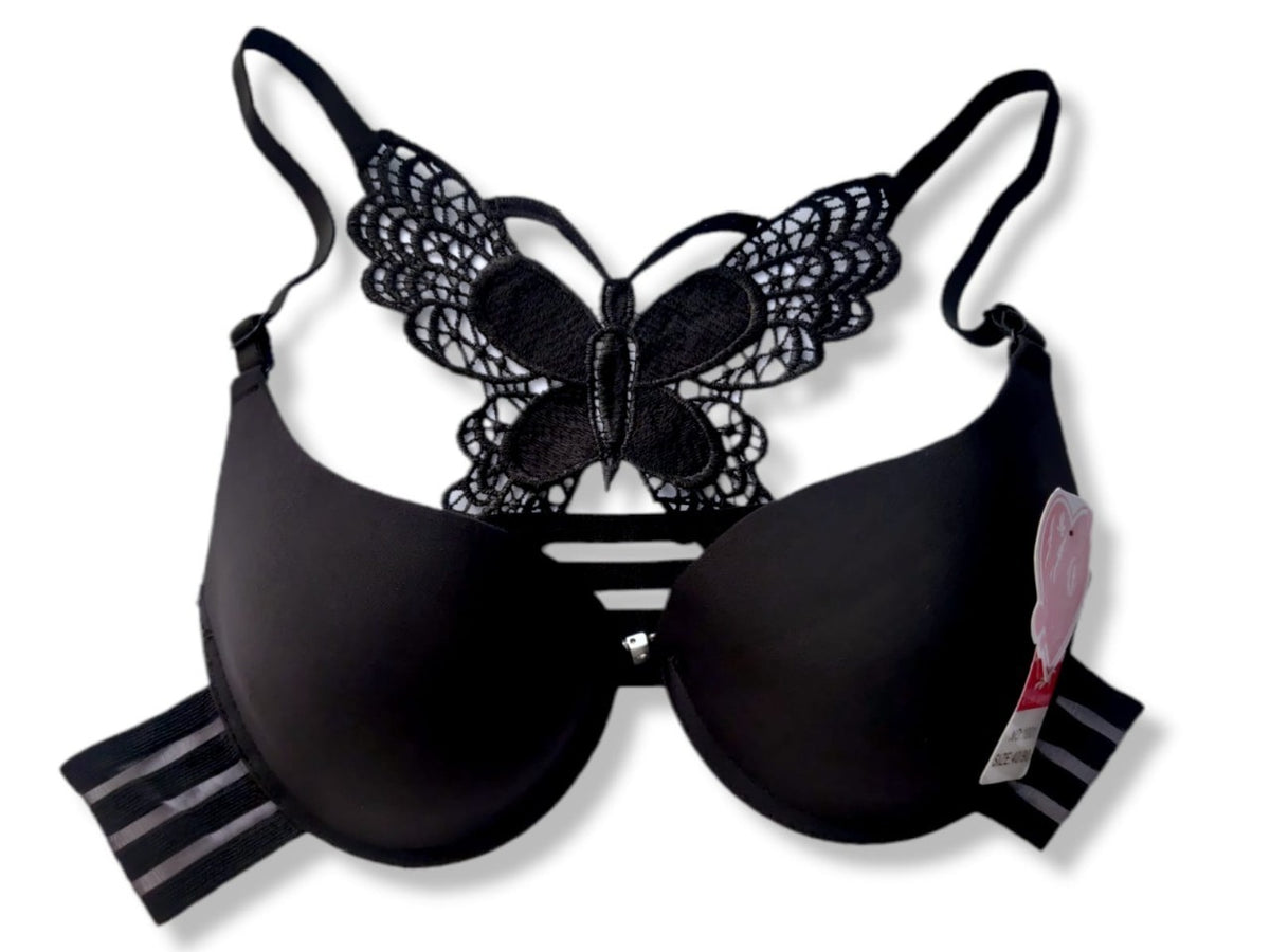 Back Butterfly Front Open Soft Padded Bra