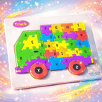 Wooden Alphabet Puzzle Board Premium A-Z English Letters Learning Toy for Kids