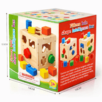 Wooden Shape Sorter Puzzle Box