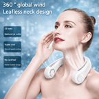 Portable Neck Fan | Rechargeable Mini Hanging Neck Fan with Adjustable Neck Band