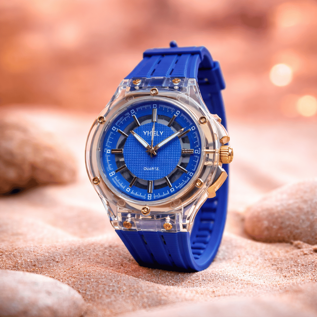 Yhely Rubber Strap Men Watch (Random Color)