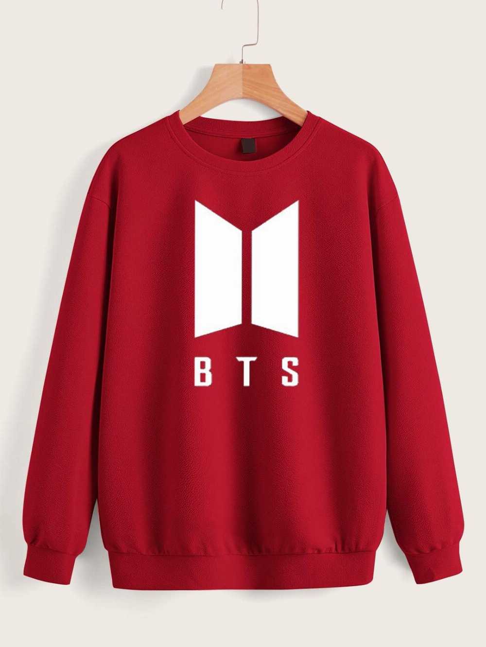 BTS Logo Sweatshirt Winter Fleece for Men and Women