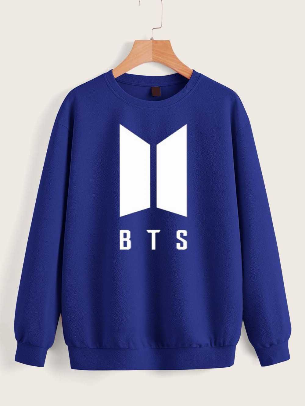 BTS Logo Sweatshirt Winter Fleece for Men and Women