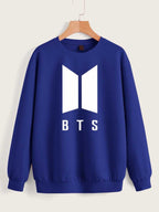 BTS Logo Sweatshirt Winter Fleece for Men and Women