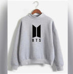 BTS Logo Sweatshirt Winter Fleece for Men and Women