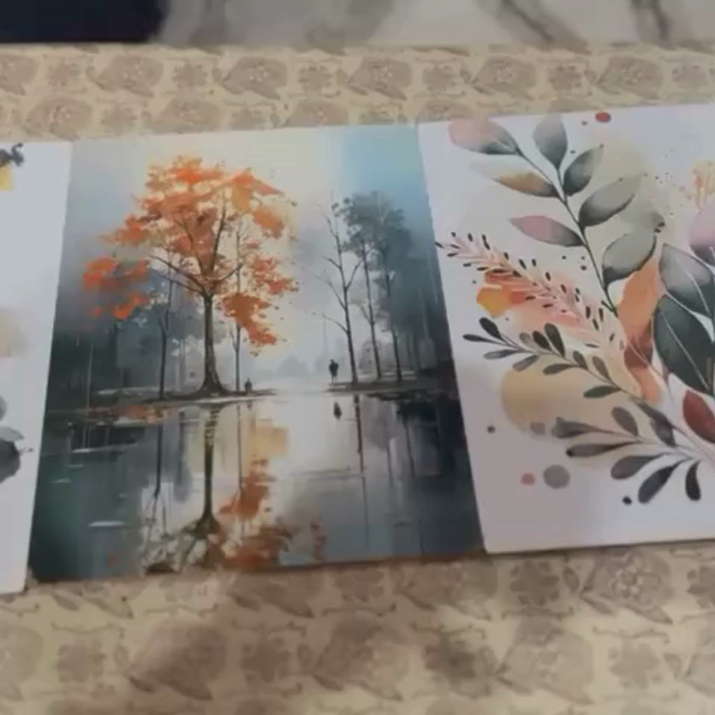 Set of 3 Nature-Inspired Wall Art Frames – 8x11"