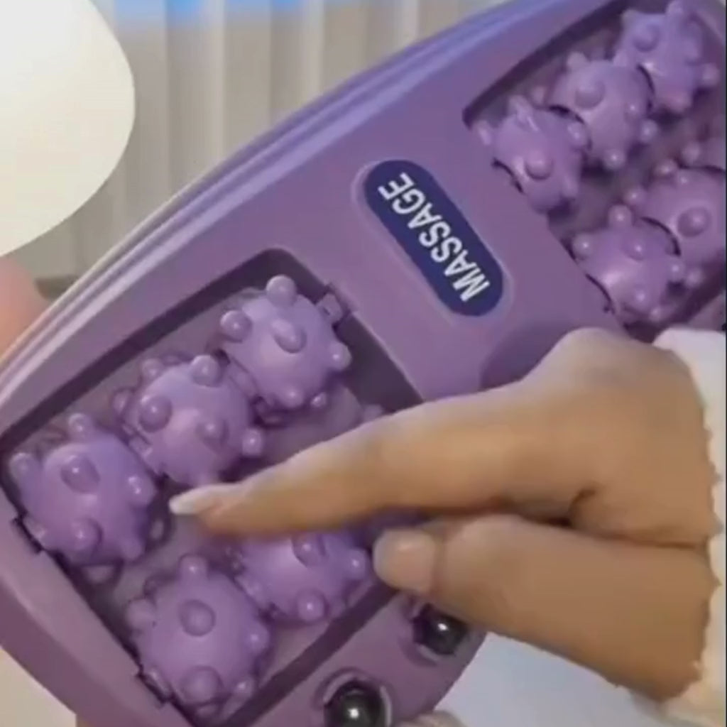 Roller Manual Foot Massager – Body Stress Buster Point Device for Foot & Leg Pain Relief (Random Color)