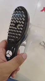 Electric Massage Comb – Blue & Red Light Therapy, Vibration Brush, Spray & Negative Ion Scalp Massager (Rechargeable)