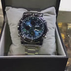 Skemie 1389 Men’s Digital Analog Watch Stainless Steel Waterproof