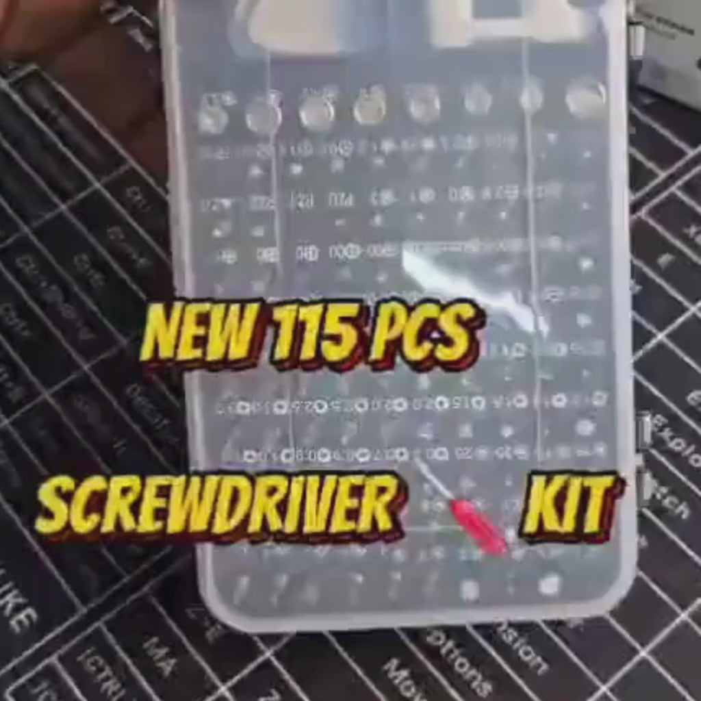 115 In 1 Stainless Steel Magnetic Screwdriver Driver Set