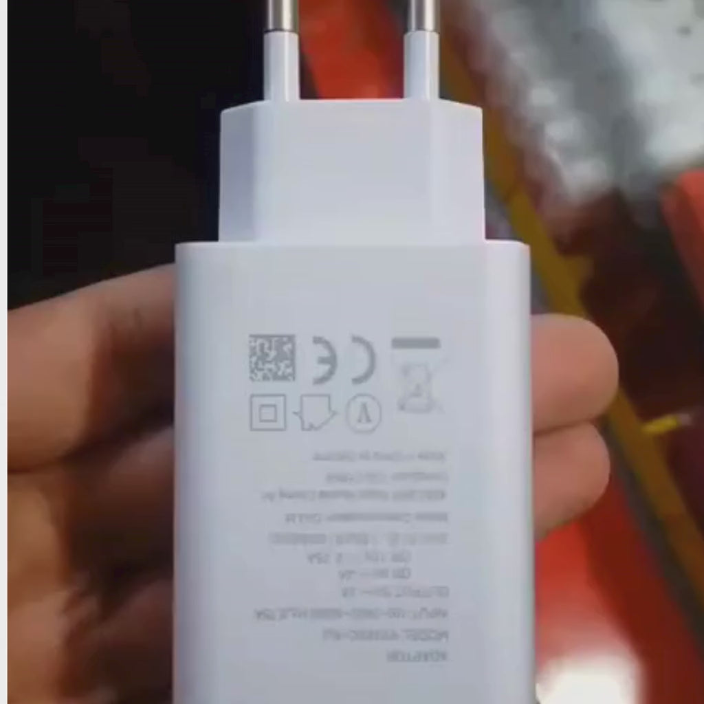 120 W Super Fast Charger Only Adapter Providing Quick Charging Speed (Without Box and Cable)