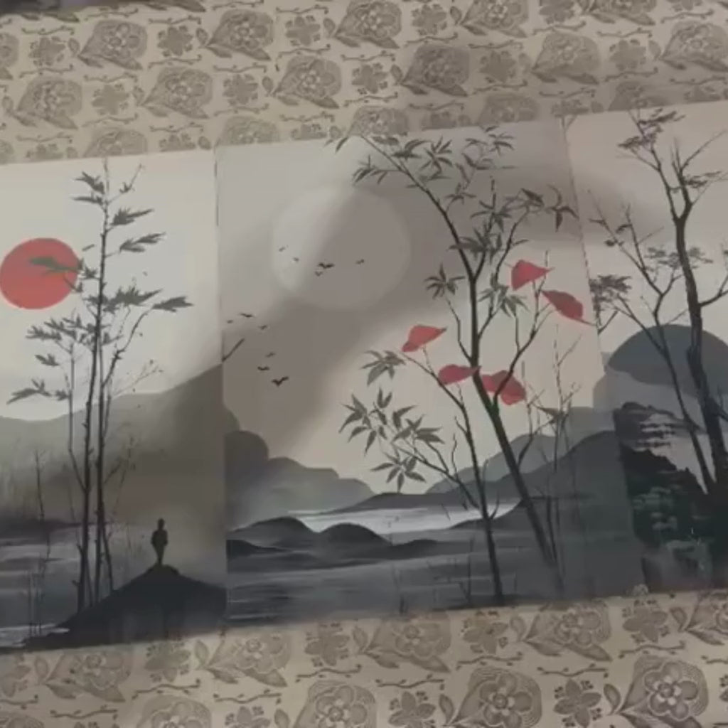 Set of 3 Motivational Wall Art Wooden Phototile Frames (8x11") Adhesive Back