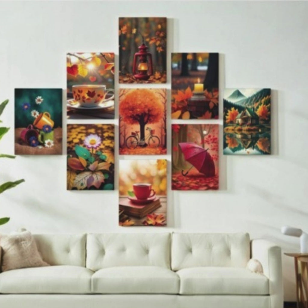 Set of 9 Motivational Wall Art Frames with Home Decor – 8x11"