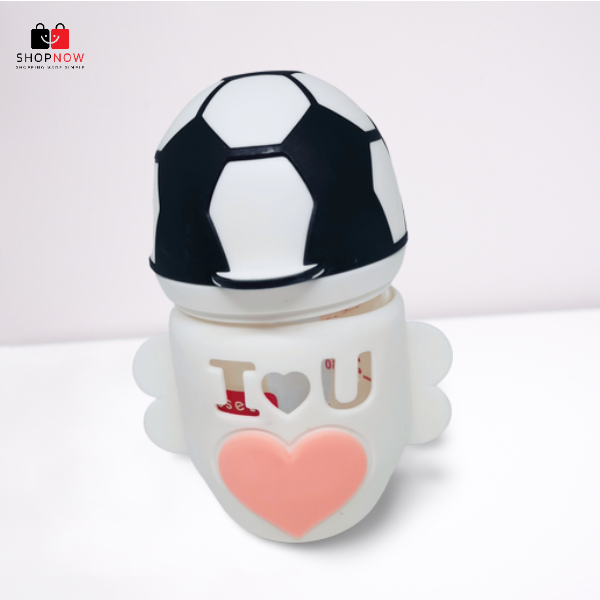 Baby Glass Feeder With Silicone Cover