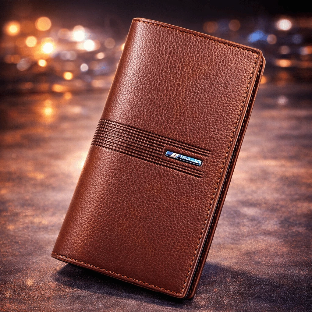 Leather Long Wallet for Men | Slim PU Leather | Money, Mobile & Card Holder