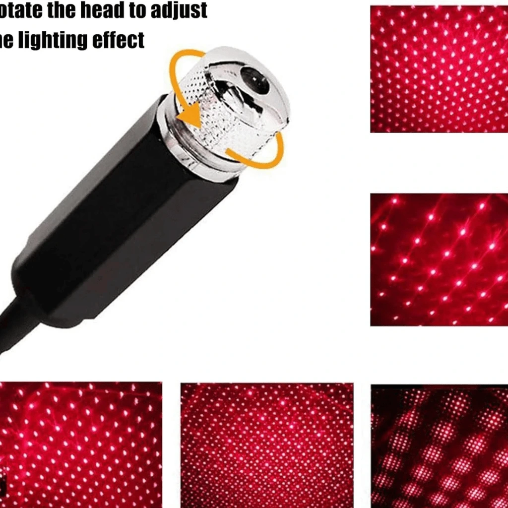 LED Galaxy Star Light USB Powered Rotating Starry Sky Laser Night Light