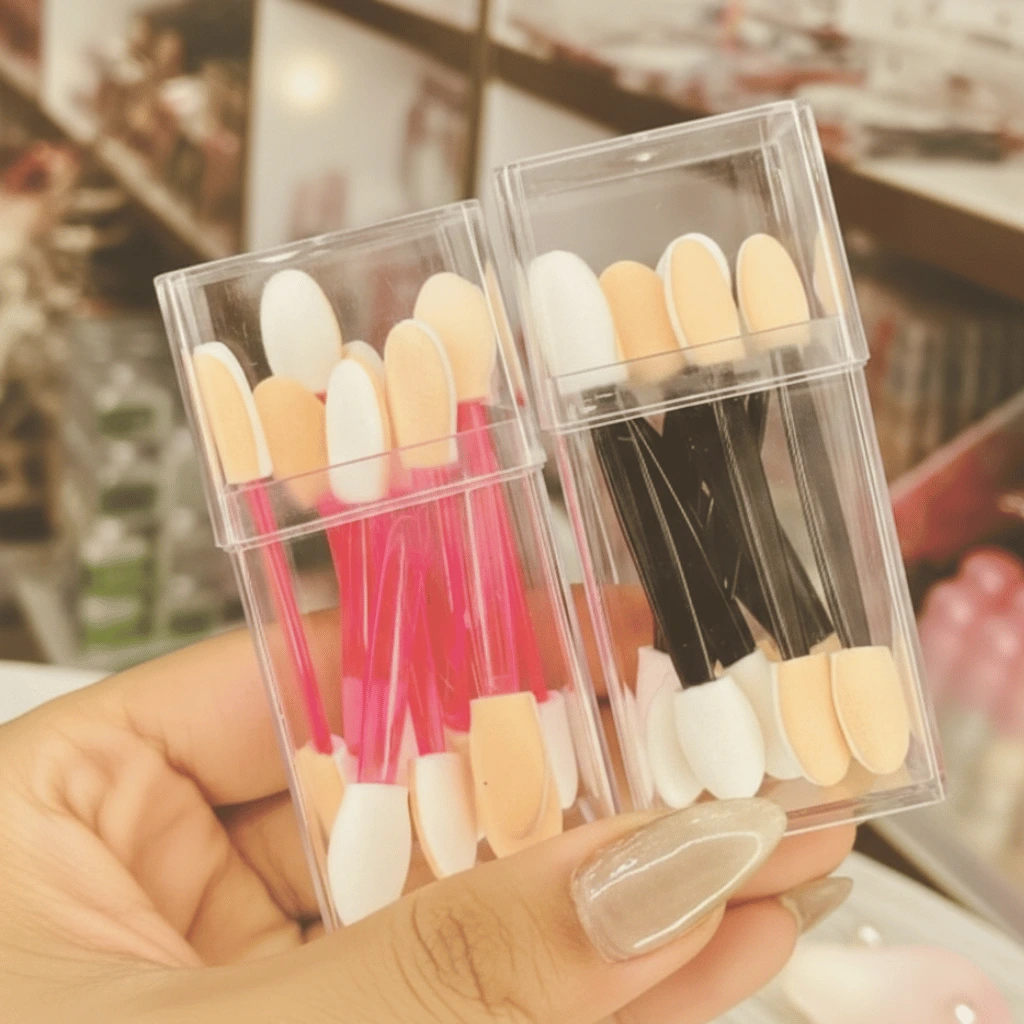 10 Pcs Eyeshadow Blending Brushes Set Abs Plastic Makeup Brushes (Random Color)