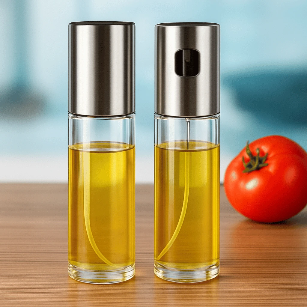 100ml Glass Oil Spray Bottle For Kitchen Use (Random color)