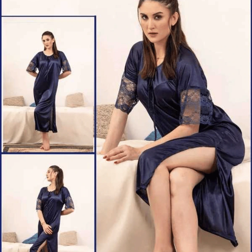 1Pcs Luxury Bridal Nightwear | Imported Long Nighty