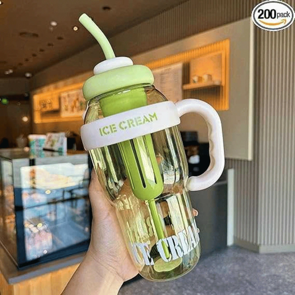 1400ml Ice-Cream Water Bottle – Smoothie & Milkshake Cup