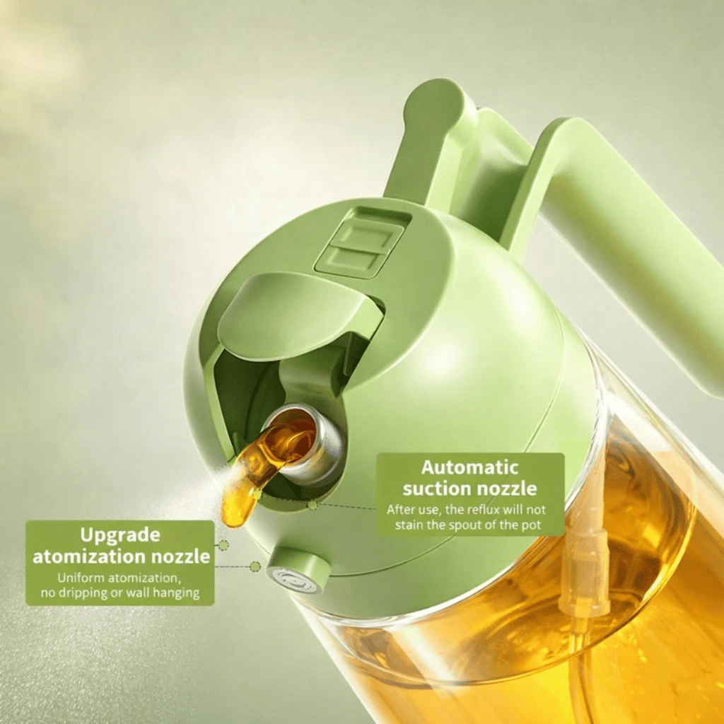 2 In 1 Oil Sprayer Bottle Kitchen Tool For Cooking Baking