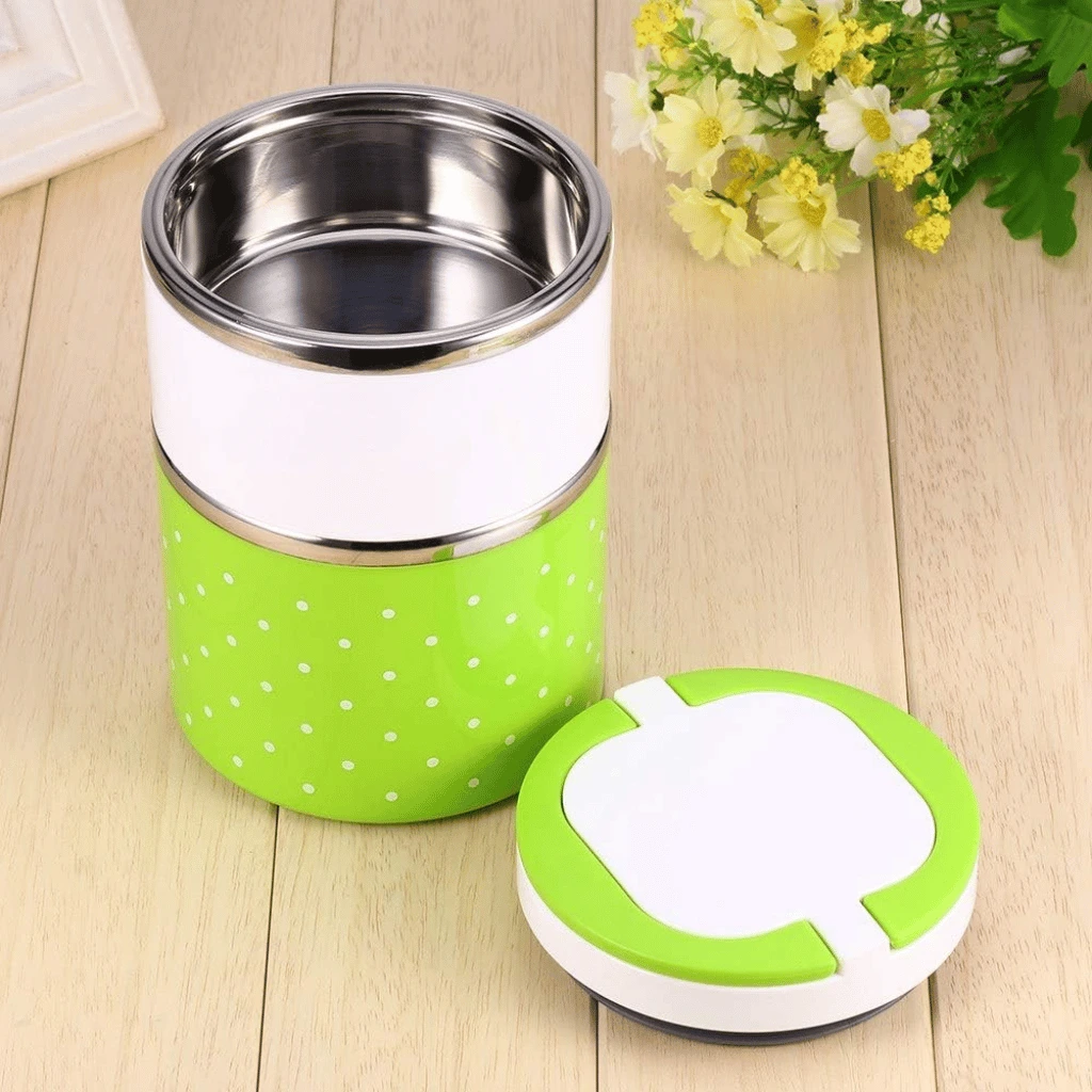 2 Layer Stainless Steel Airtight Lunch Box 930Ml
