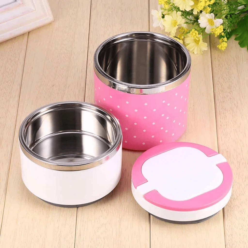 2 Layer Stainless Steel Airtight Lunch Box 930Ml