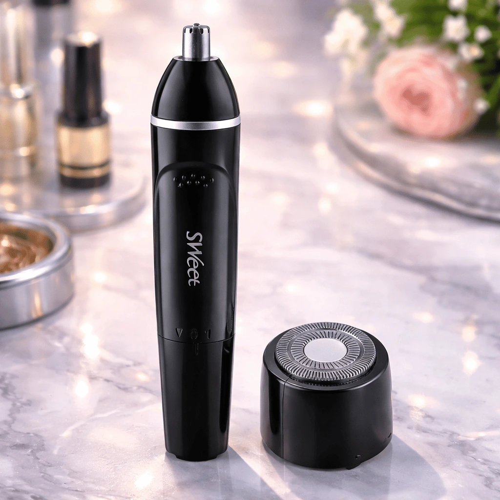 2 in 1 Sweet Mustache and Nose Trimmer (Cell Operated)