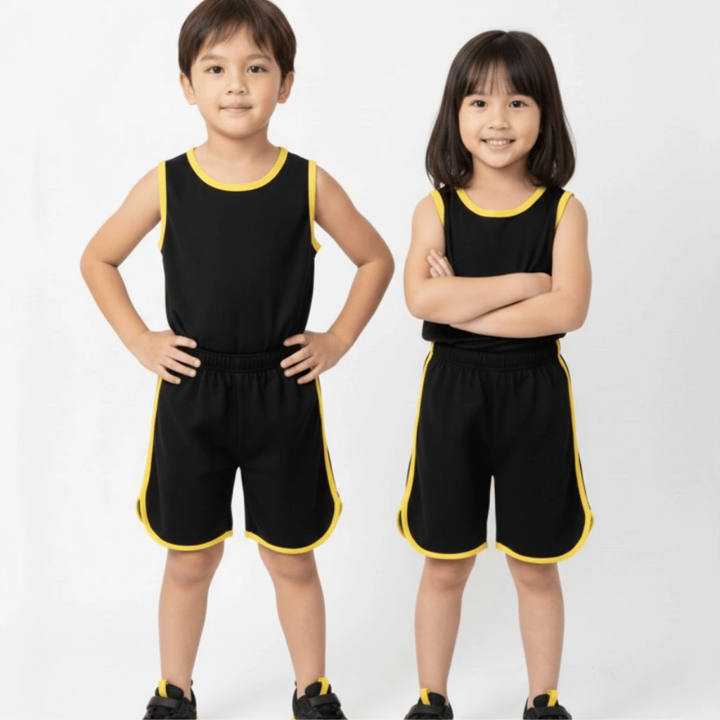 2 Pcs Set Kids Sando and Shorts Track Suit 2 Pcs Set