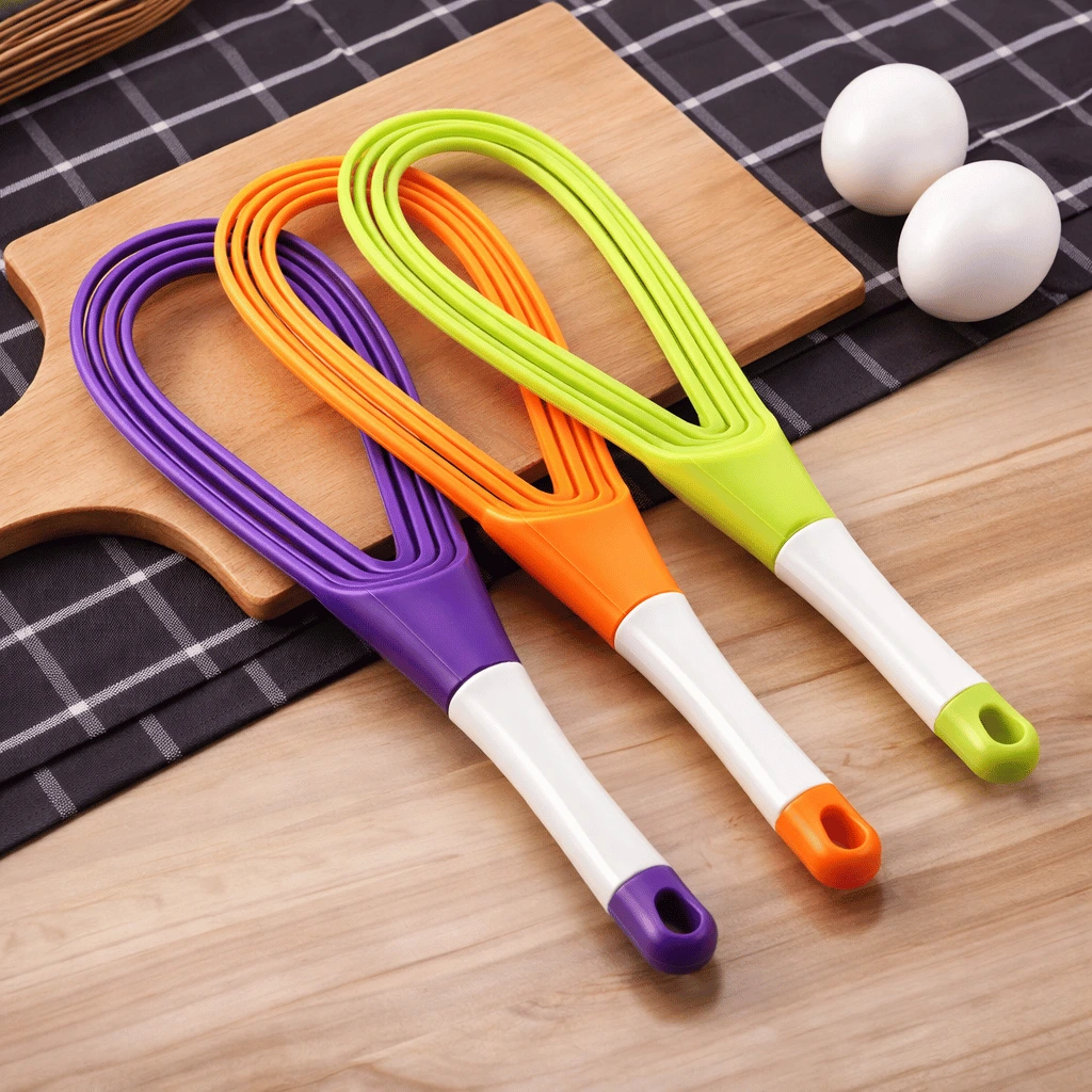 2-In-1 Twist Silicone Whisk Multifunction Egg Beater Foldable Milk