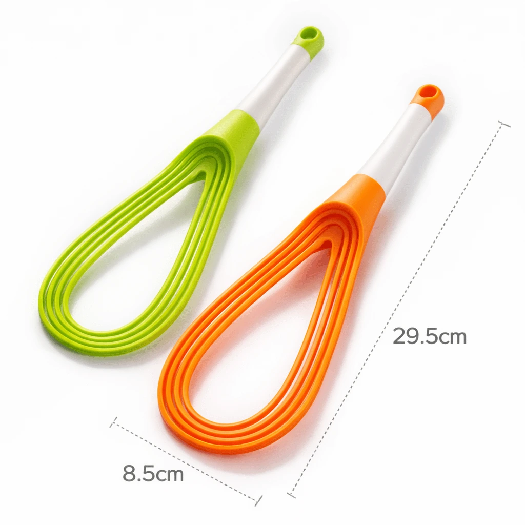 2-In-1 Twist Silicone Whisk Multifunction Egg Beater Foldable Milk