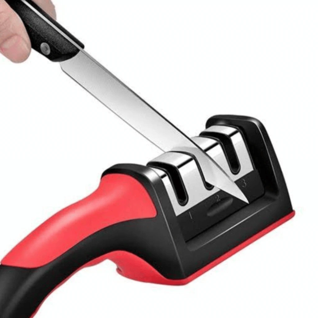 3-In-1 Diamond Coated Knife Sharpener Set with Ceramic Peeler