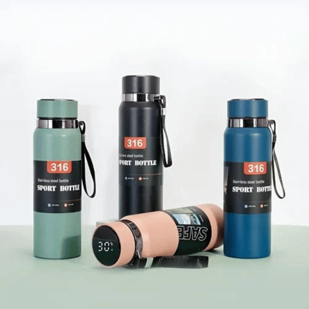 316 Stainless Steel Insulated Leak Proof Sport Water Bottle 800ml (Random Colour)