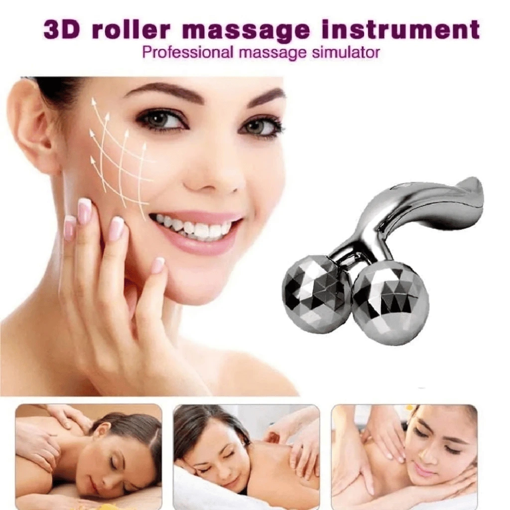 3D Face Massager Roller YShape Facial Contouring Roller