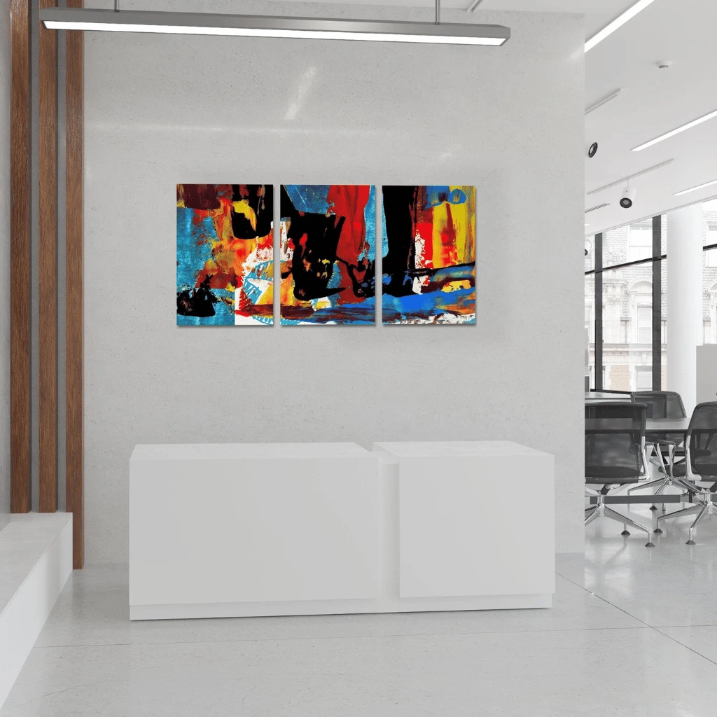 3D Wall Art Panels Frame painting Modern Wall Art SET OF 3