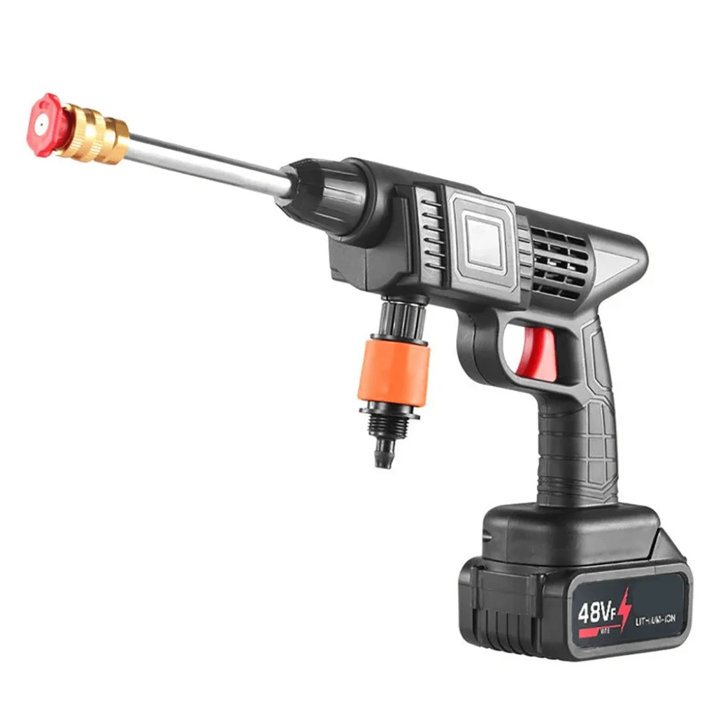 48V Cordless Portable Pressure Washer Gun With Dual Batteries