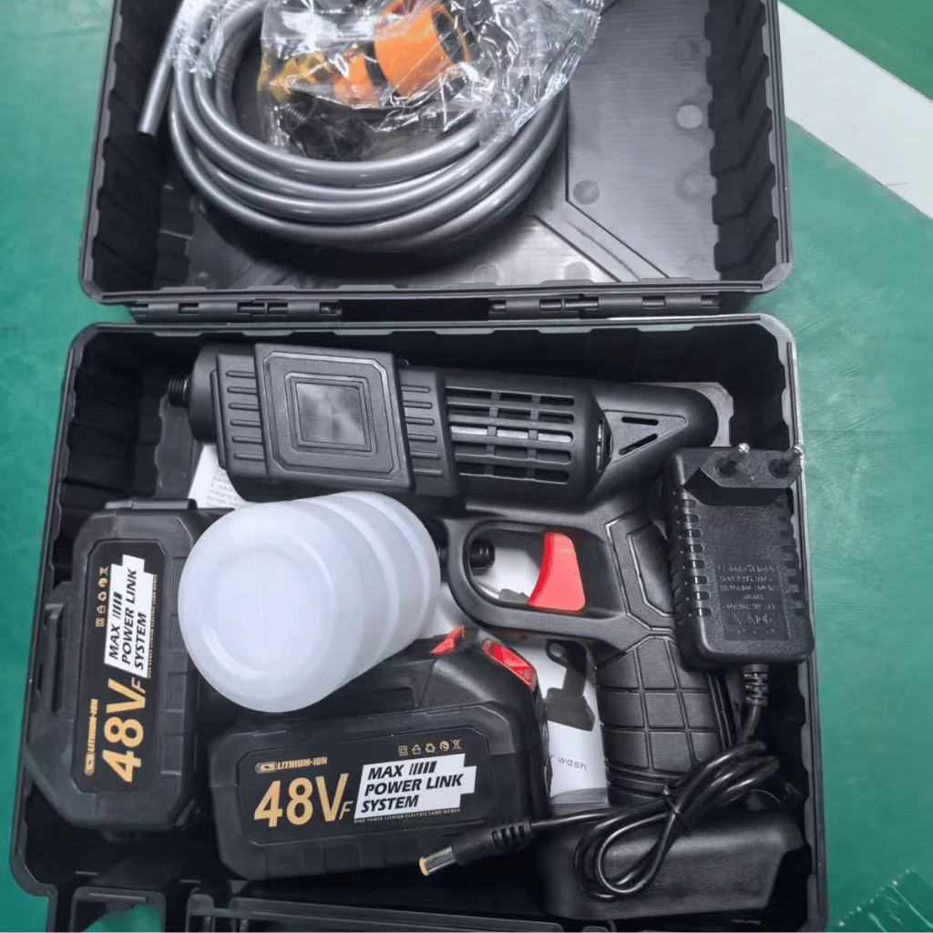 48V Cordless Portable Pressure Washer Gun With Dual Batteries