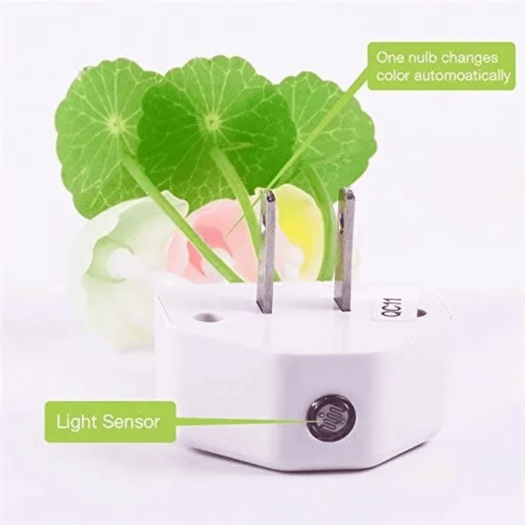 7 Color New Intelligent Sensor Changing Night Light With Flower Mushroom Lamp