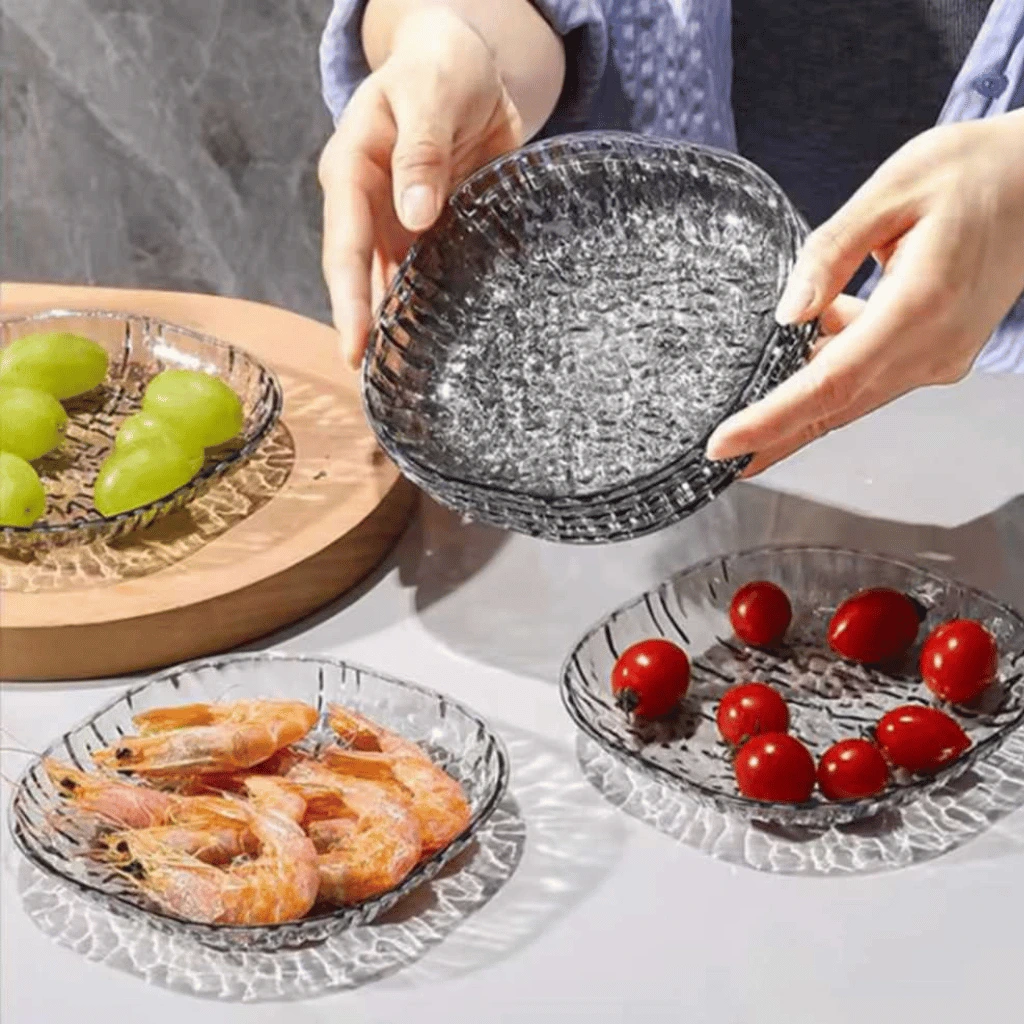 8 Pcs Premium Quality Cloud Texture Plate Set