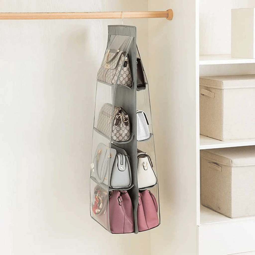 8 Pockets Hanging Purse Handbag Organizer 1 Pcs