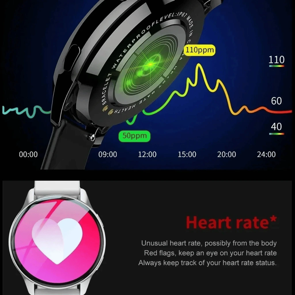 Active 2 Smart Watch 1.3-Inch Full Touch Screen 20mm Silica Gel Strap