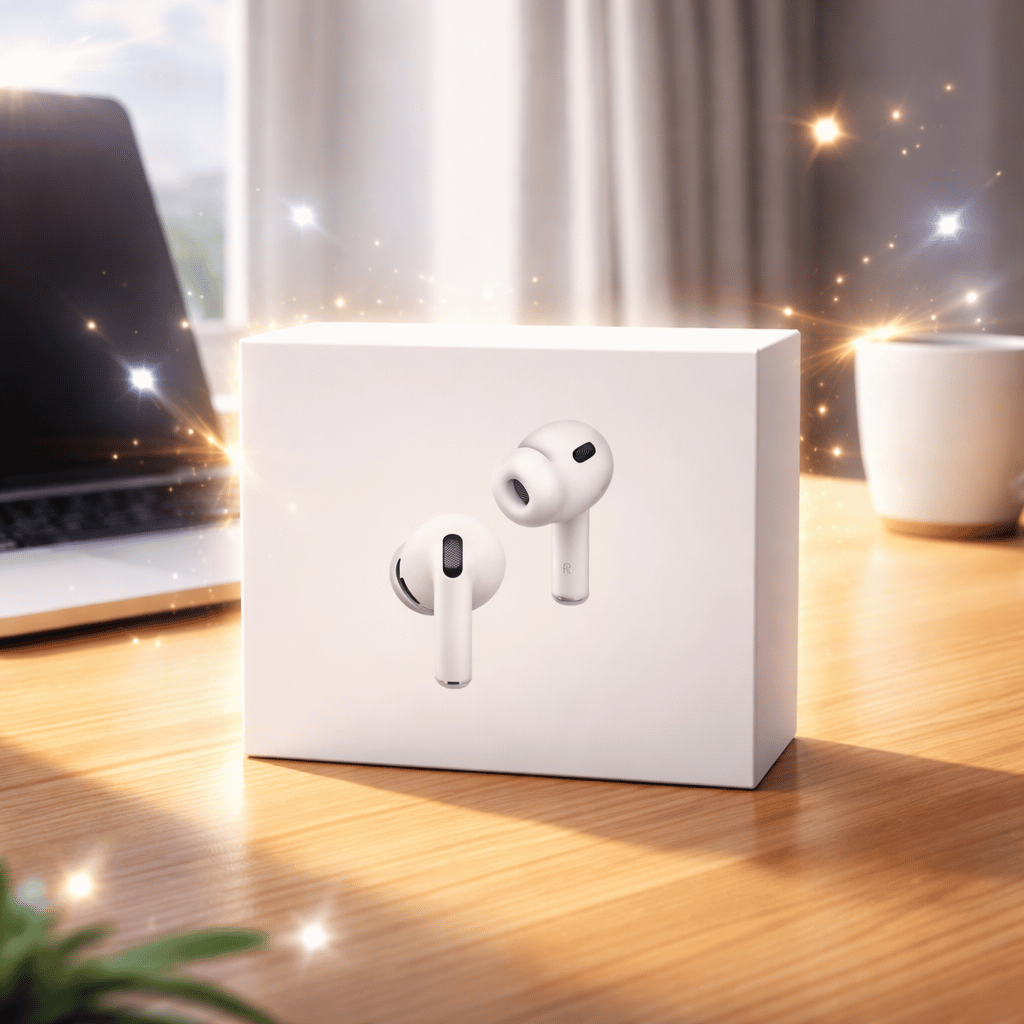 AirPod Pro 3 White Wireless Earbuds With Silicone Ear Tips Retail Box