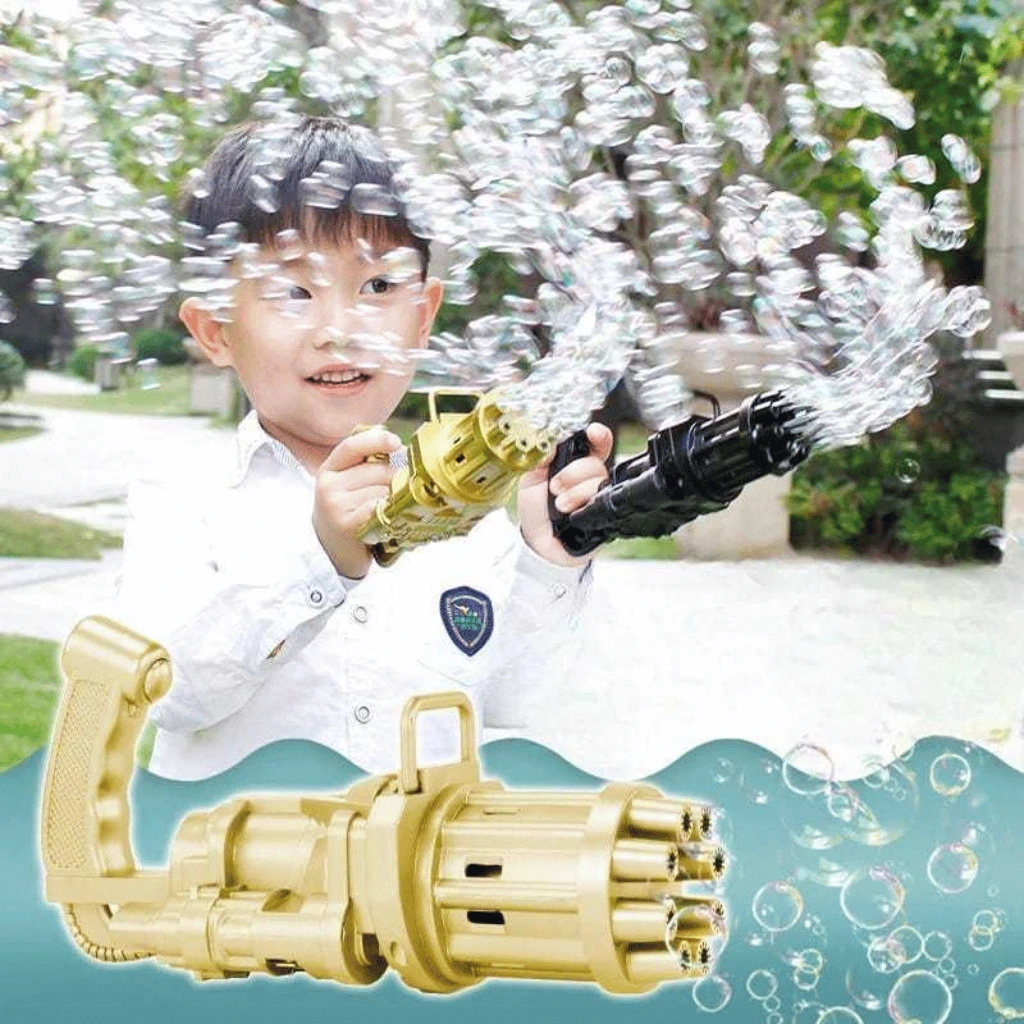 Automatic Bubble Gun Machine – Fun Outdoor Toy for Kids (Random Color)