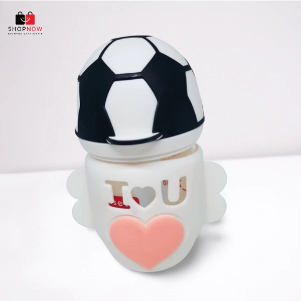Baby Glass Feeder With Silicone Cover