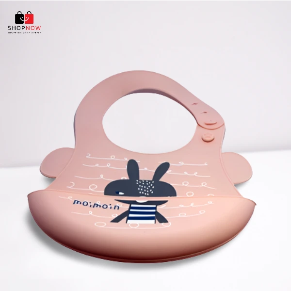 Baby Pure Silicone Plastic Waterproof Bib