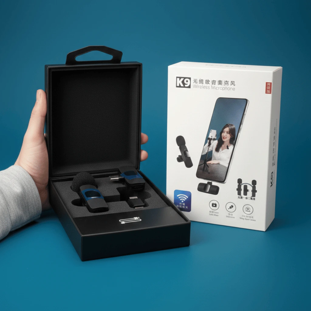 Best K9 Wireless Microphone Dual Mic 2 In 1