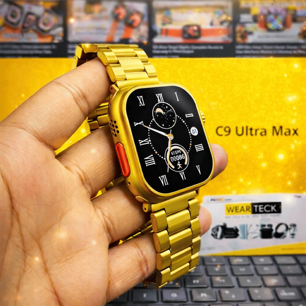 C9 Ultra Max Gold Edition Color Smartwatch 2.1 Inch Screen
