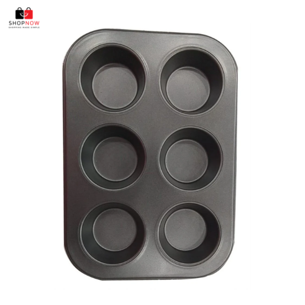 Carbon Steel 6 Cupcake Baking Tray Nonstick Baking Pan
