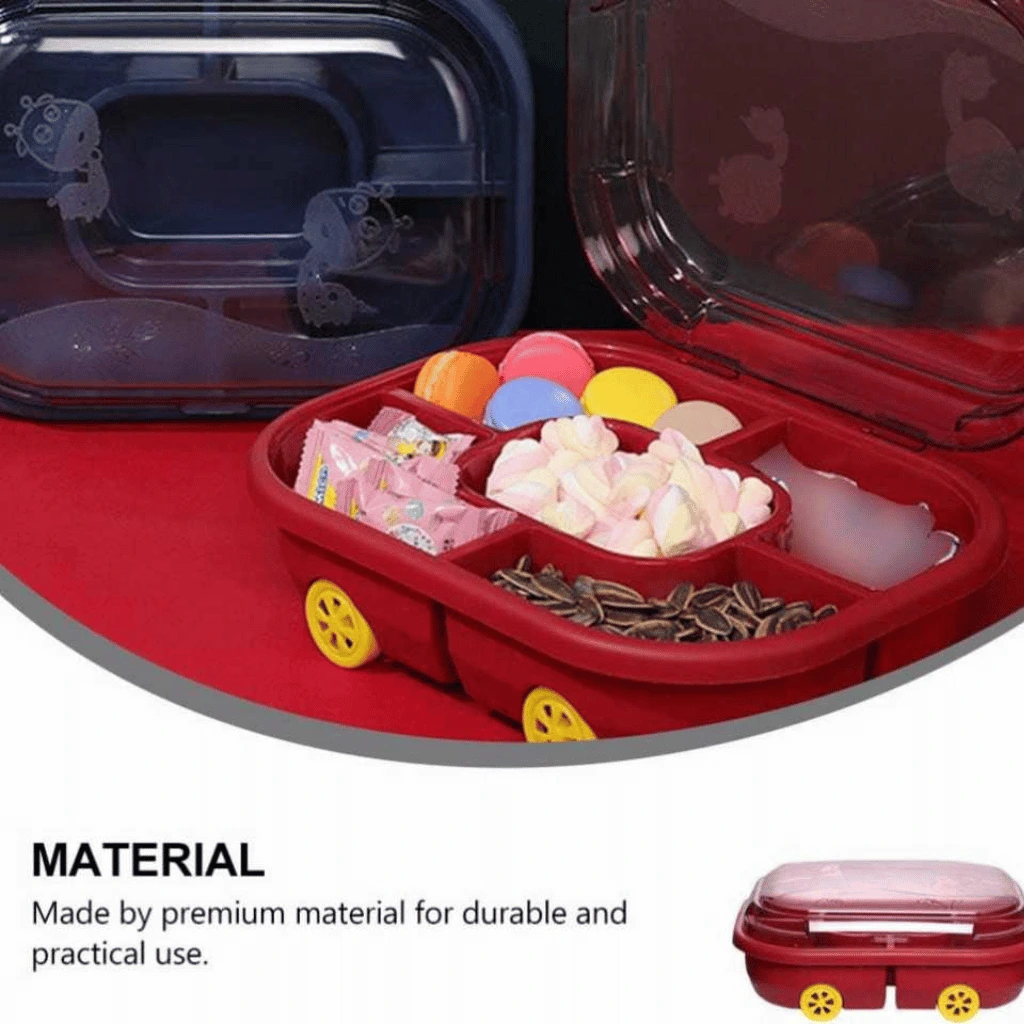 Cartoon Car Fruit Plate for Kids Fun Snack & Appetizer Serving Tray